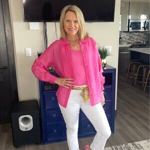 Cabi 6564 Charm Tank Pink Spring 2024 Small NWT